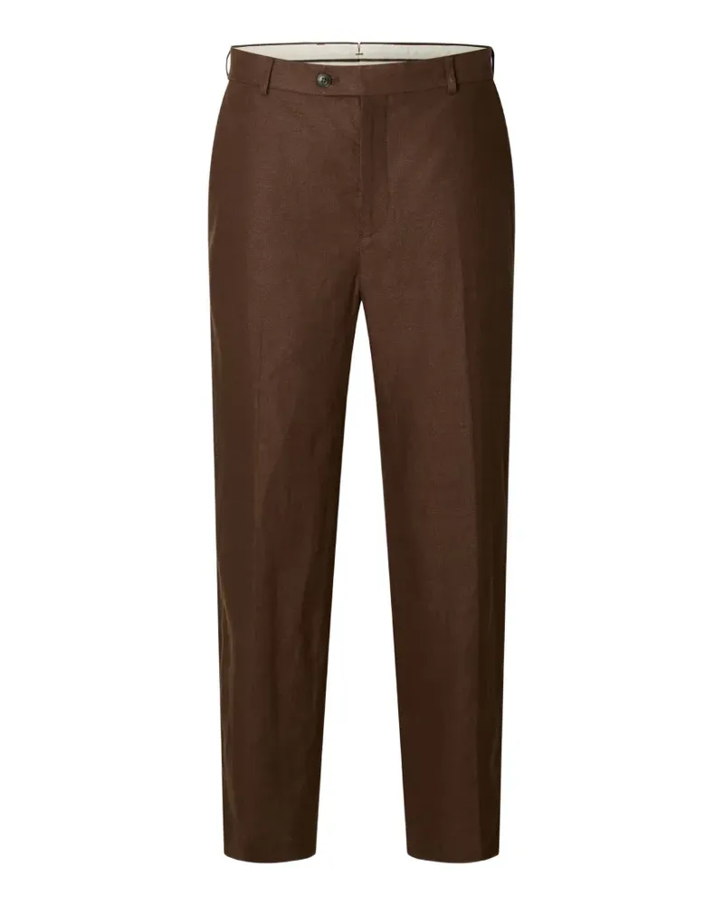 Selected Baird linen trousers - Braun Braun