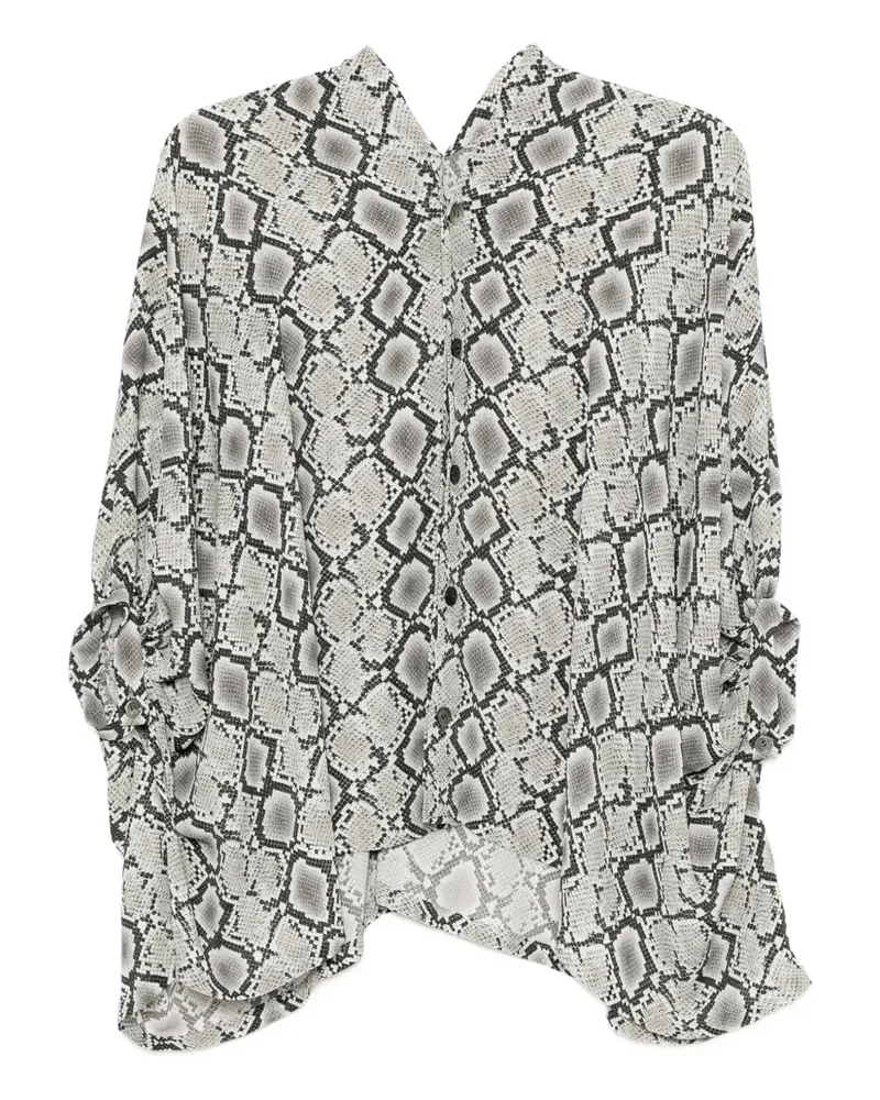 Junya Watanabe Oberteil mit Schlangen-Print - Grau Grau