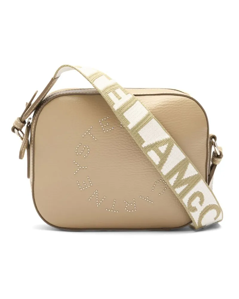 Stella McCartney Umhängetasche mit Logo - Nude Nude