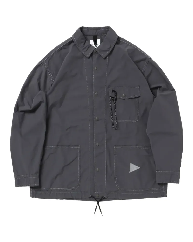 and wander reflective stitching pocket jacket - Grau Grau