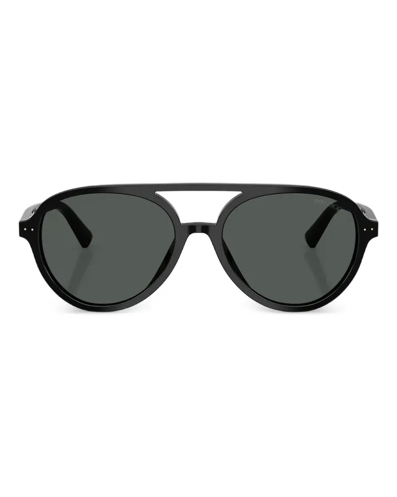Jimmy Choo Sonnenbrille mit Pilotengestell - Schwarz Schwarz