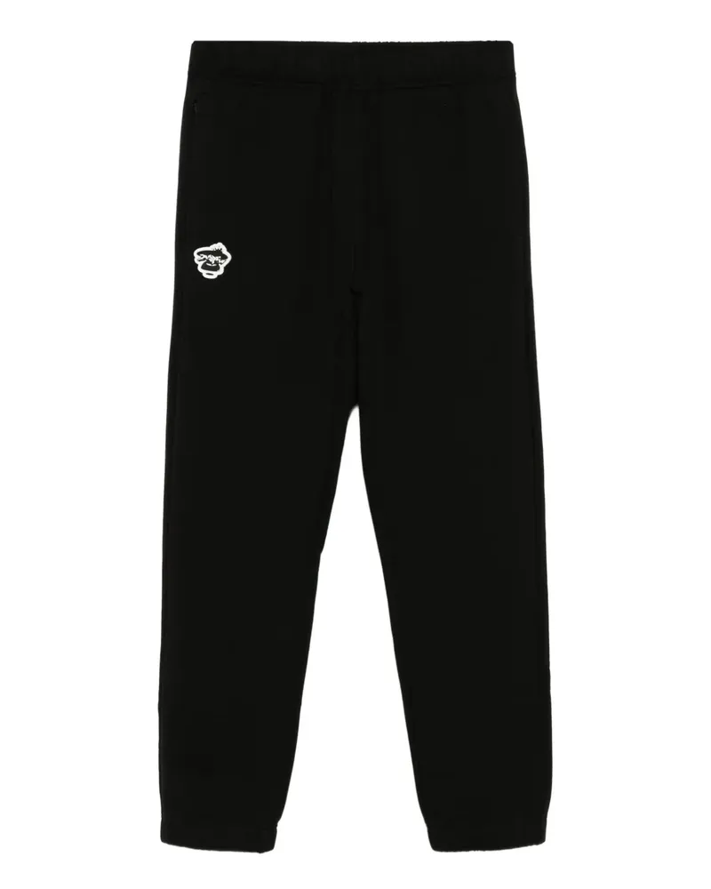 BAPE Hose mit Logo-Patch - Schwarz Schwarz