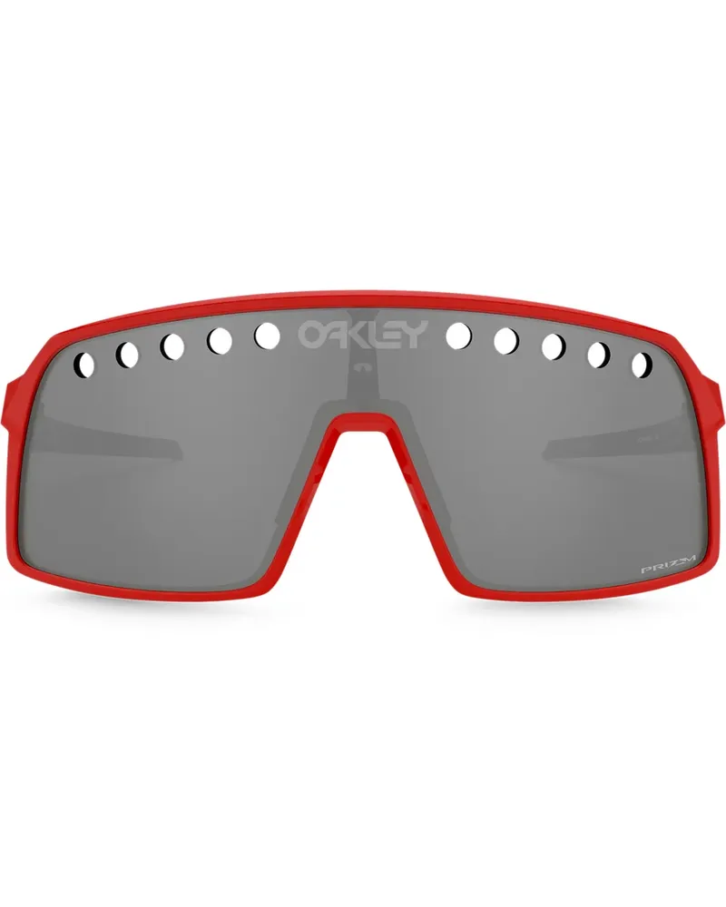 Oakley Perforierte Sonnenbrille - Rot Rot