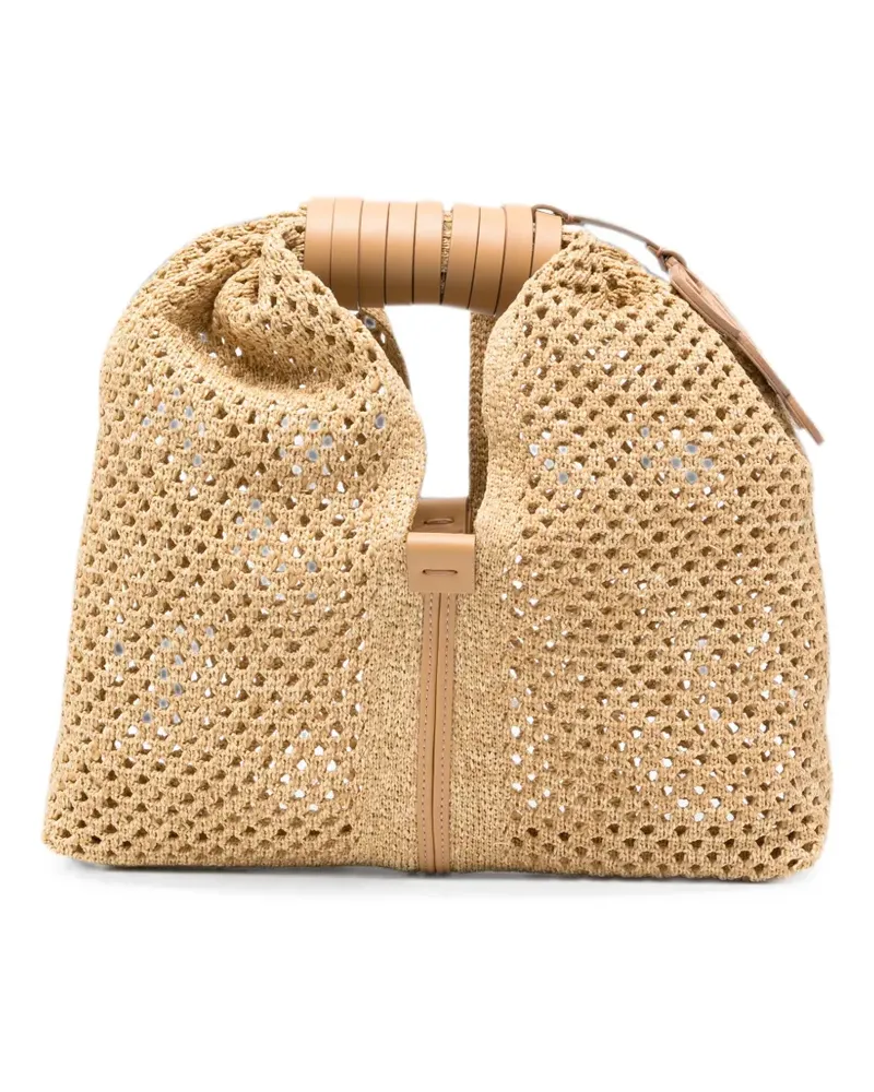 Casadei top-handle tote bag - Nude Nude