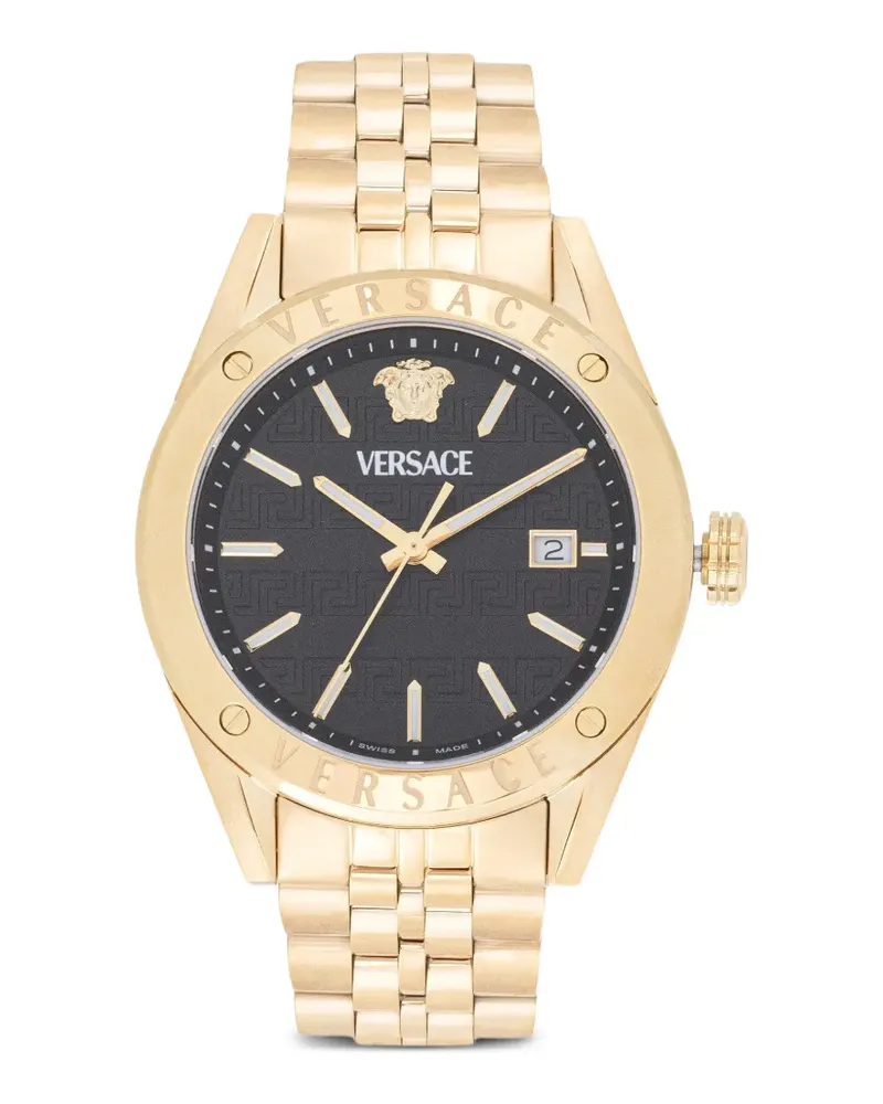 Versace Armbanduhr mit Kettenarmband 41mm - Schwarz Schwarz