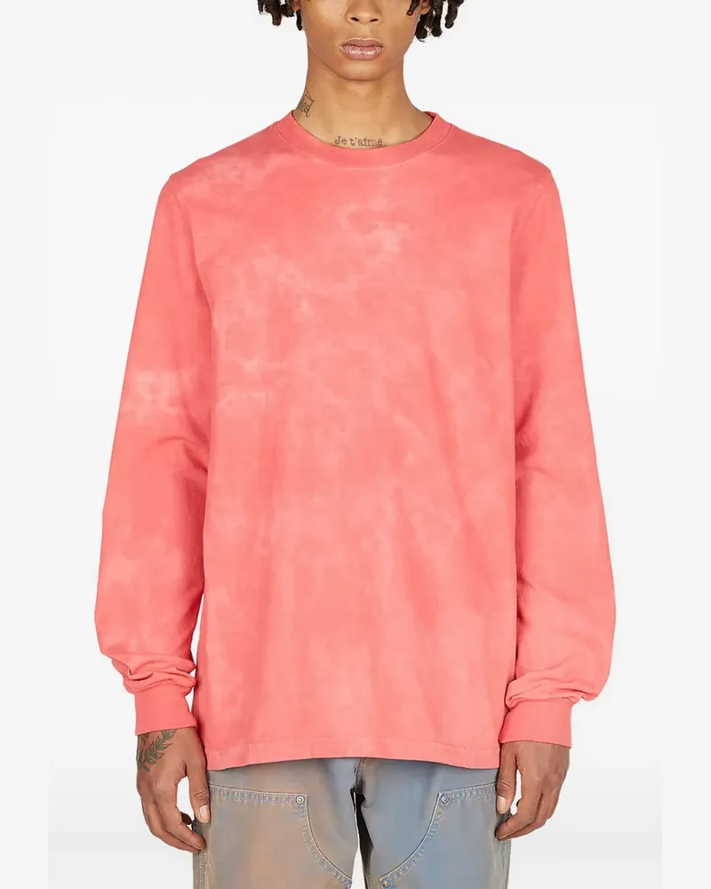 NotSoNormal Ausgeblichenes Langarmshirt - Rot Rot