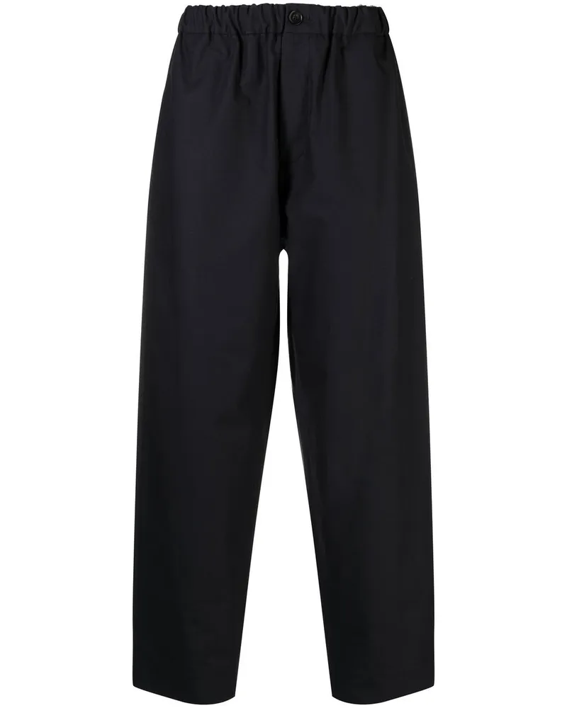 Jil Sander Cropped-Hose mit geradem Bein - Blau Blau