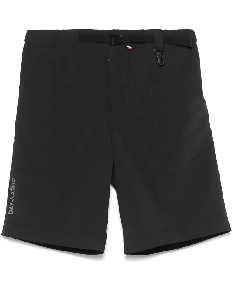 Moncler Shorts mit vorstehendem Logo - Schwarz Schwarz