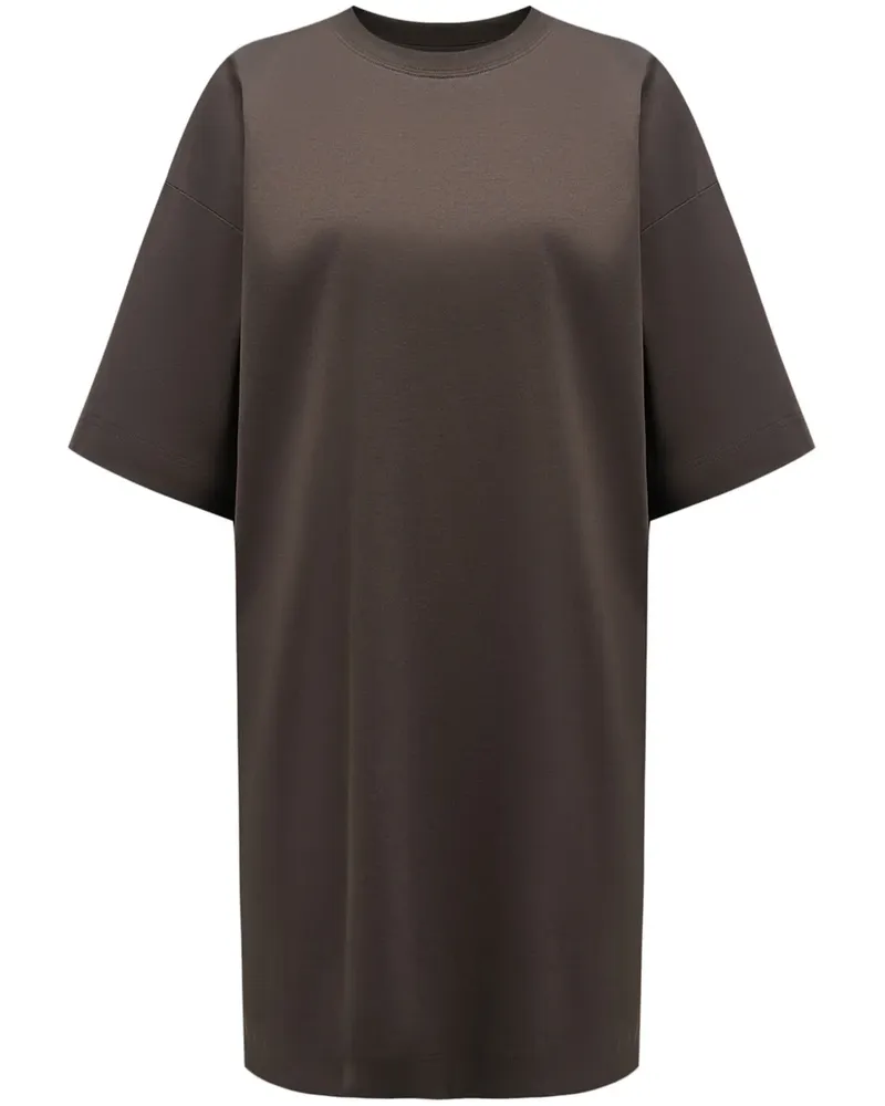 12 STOREEZ T-Shirtkleid mit Print - Braun Braun