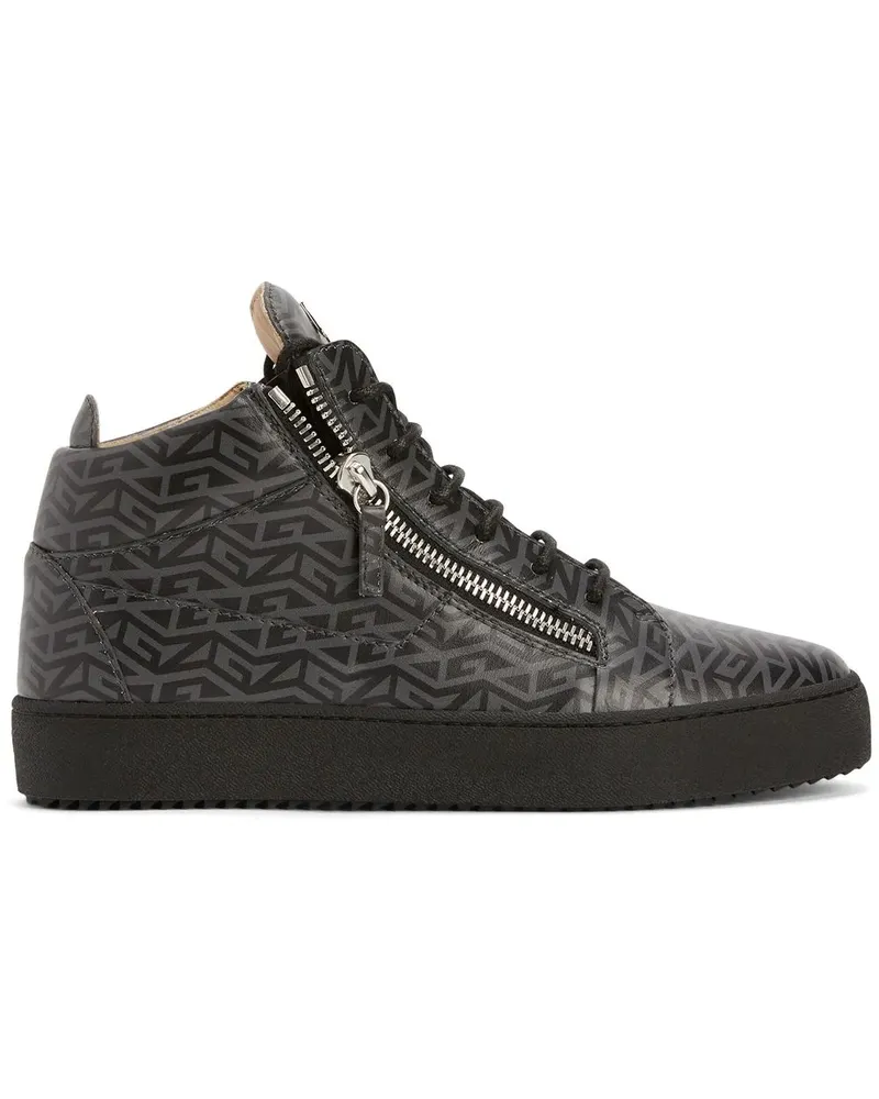 Giuseppe Zanotti Kriss Sneakers mit Monogramm - Schwarz Schwarz