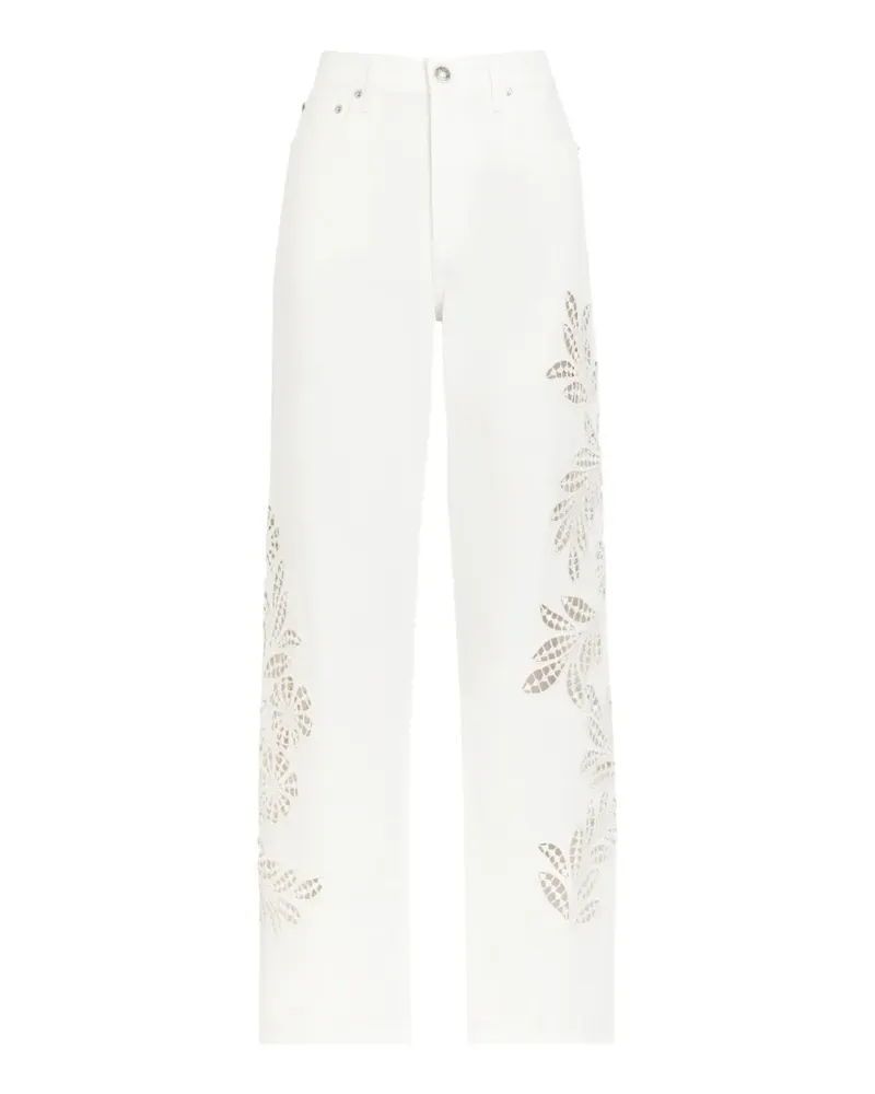 Rag & Bone Shea Jeans mit Cut-Out - Weiß Weiß
