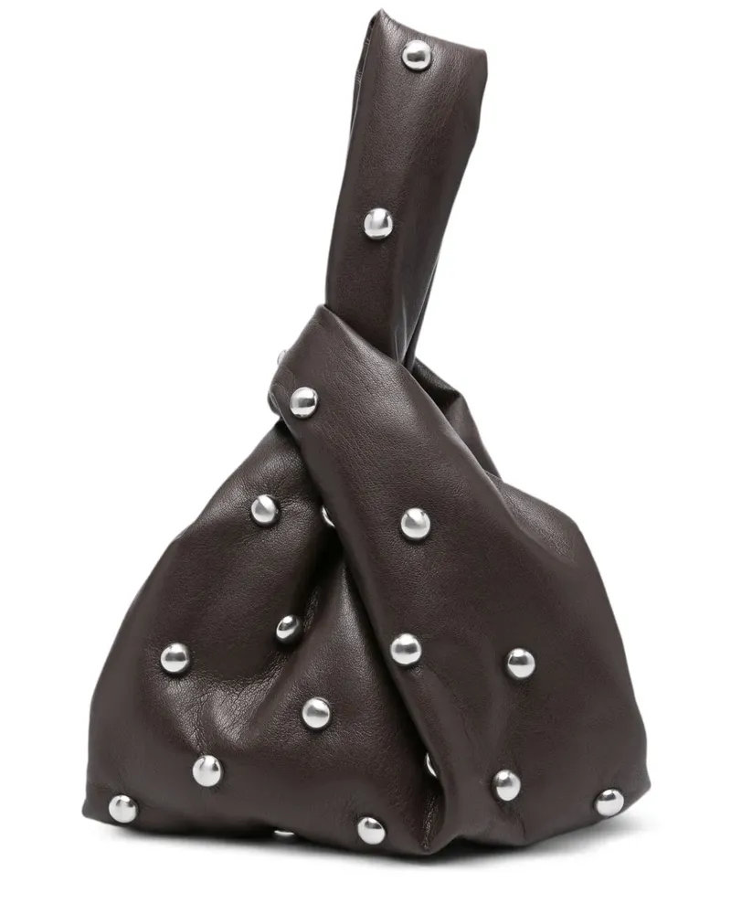 Nanushka Kleine Clutch mit Knoten - Braun Braun