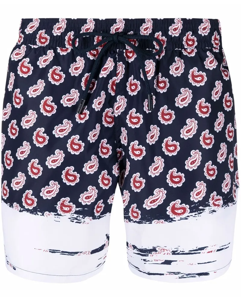 Etro Badeshorts mit Paisley-Print - Blau Blau
