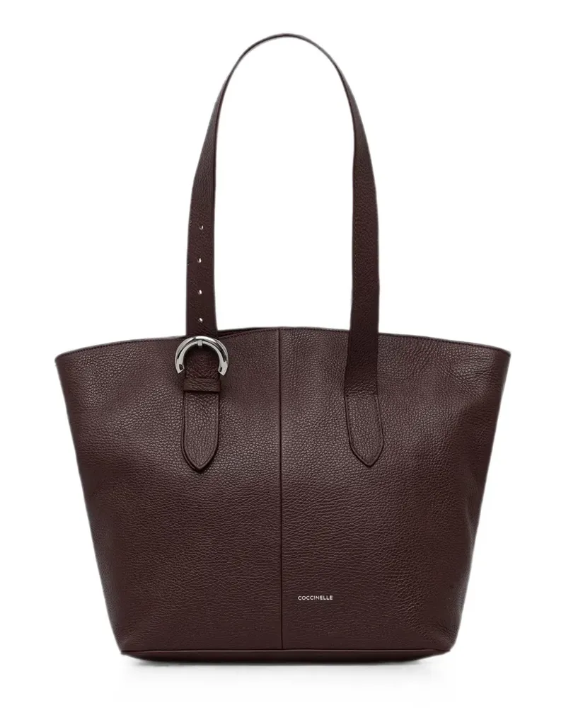 Coccinelle Tote Bag mit Schnalle - Braun Braun