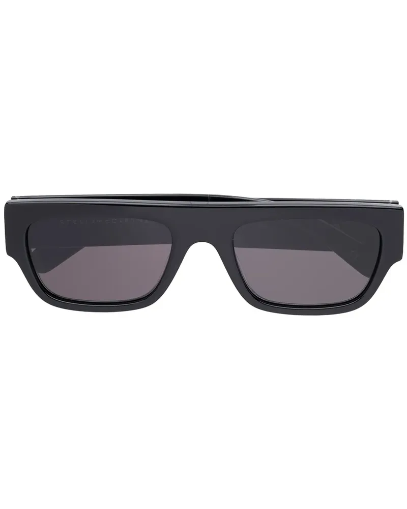 Stella McCartney Eckige Sonnenbrille - Schwarz Schwarz