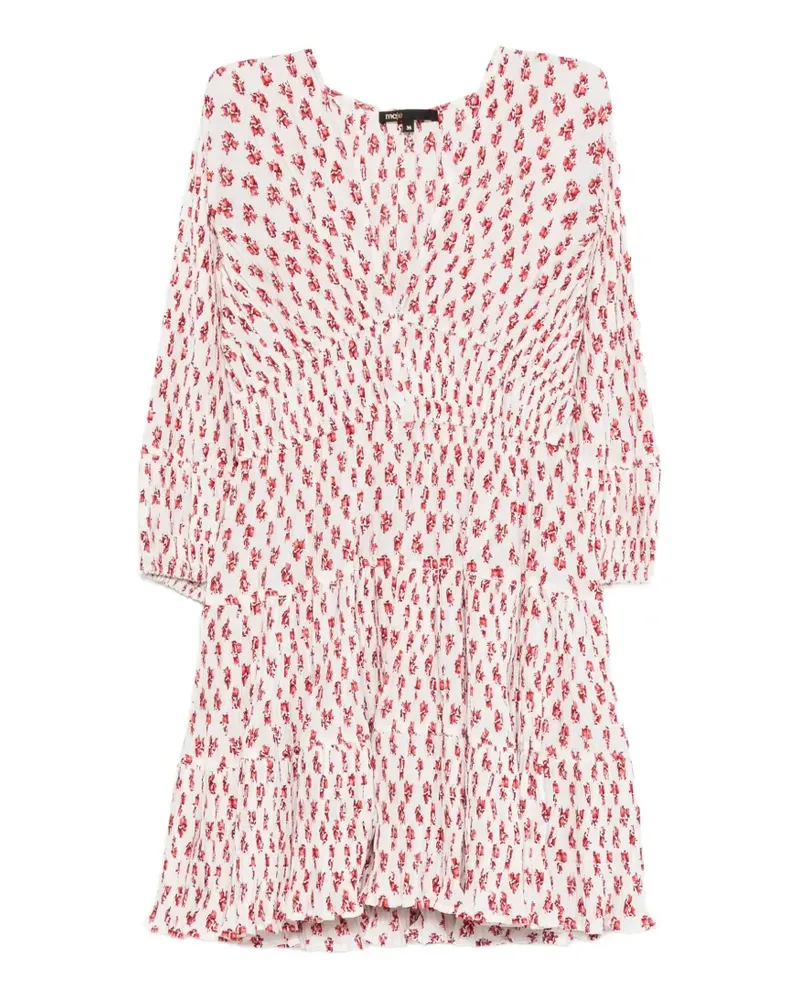 Maje Kleid mit V-Ausschnitt - Weiß Weiß