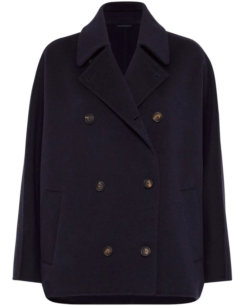 Brunello Cucinelli Doppelreihige Jacke - Blau Blau