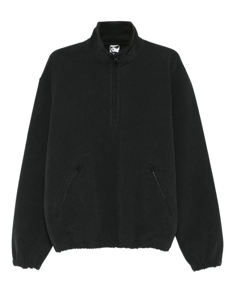 GR10K Pullover mit Reißverschluss - Schwarz Schwarz