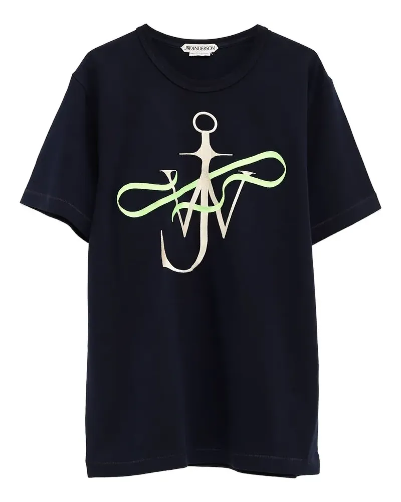 J.W.Anderson T-Shirt mit grafischem Anker-Print - Blau Blau