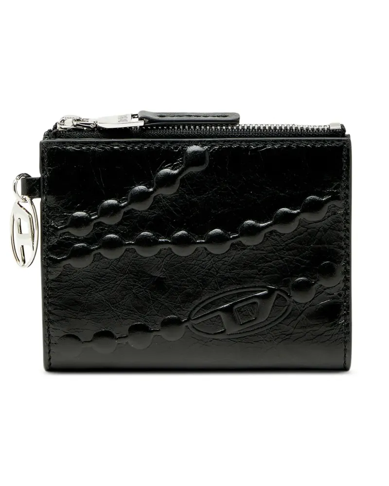 Diesel embossed detail wallet - Schwarz Schwarz