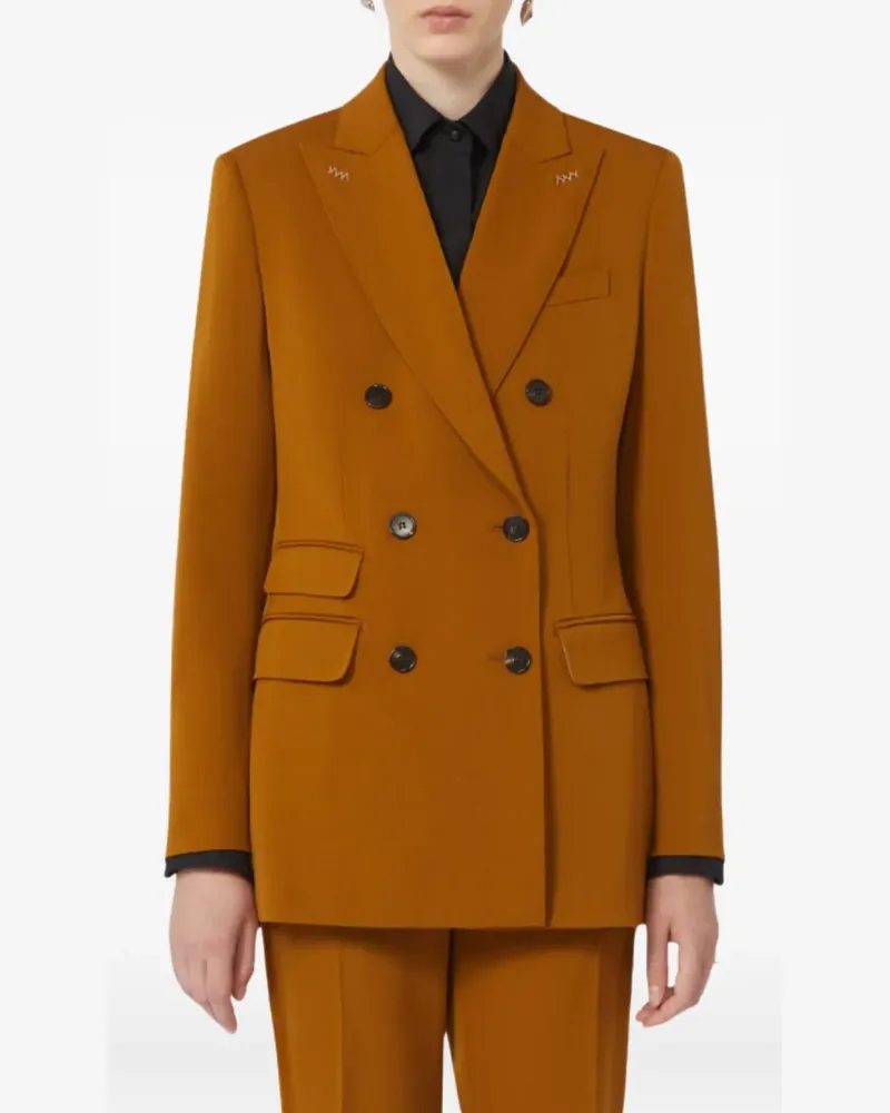 Max Mara Doppelreihiger Blazer - Braun Braun