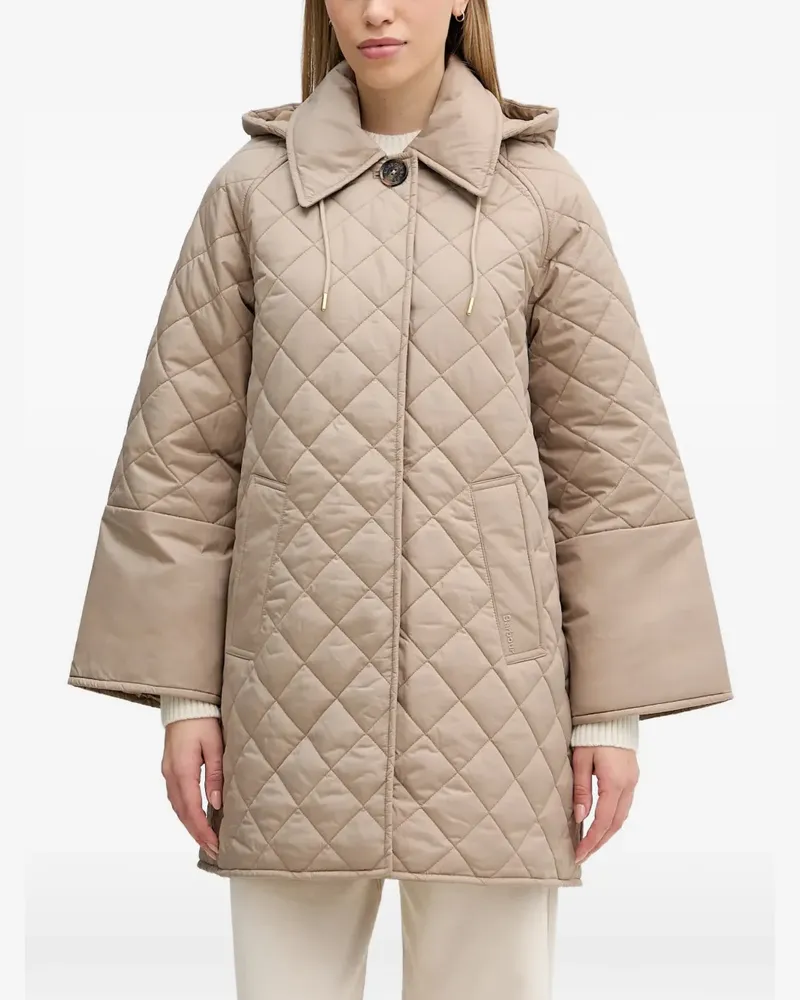 Barbour Cara quilted hooded coat - Nude Nude