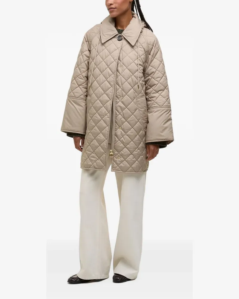 Barbour Gesteppter Cara Kapuzenmantel - Nude Nude