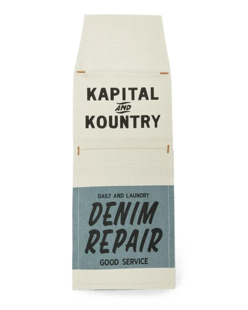 KAPITAL Canvas Pulp phone holder - Nude Nude