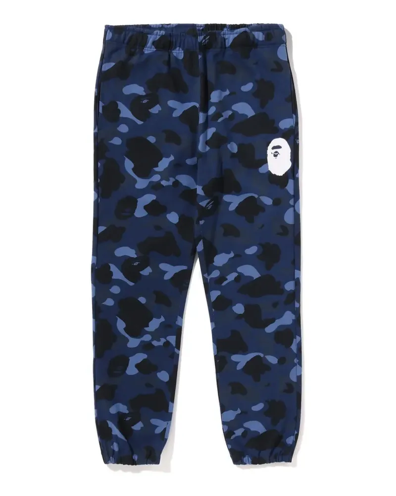 BAPE camo-print track pants - Blau Blau