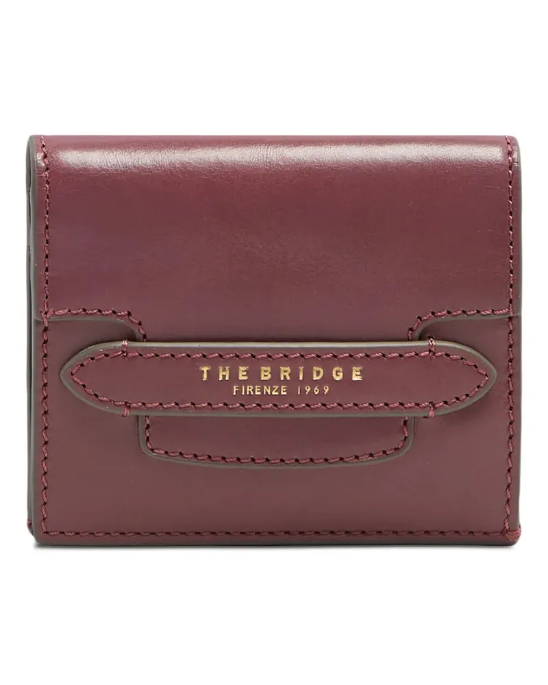 The Bridge Lucrezia logo-print leather wallet - Rot Rot