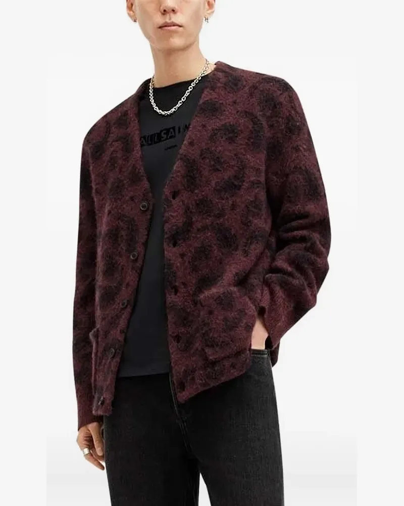 AllSaints Cardigan mit Paisley-Print - Violett Violett