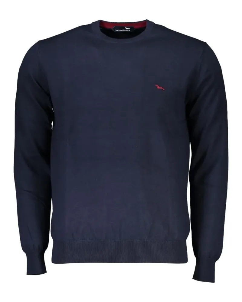 Harmont & Blaine embroidered crew-neck sweatshirt - Blau Blau