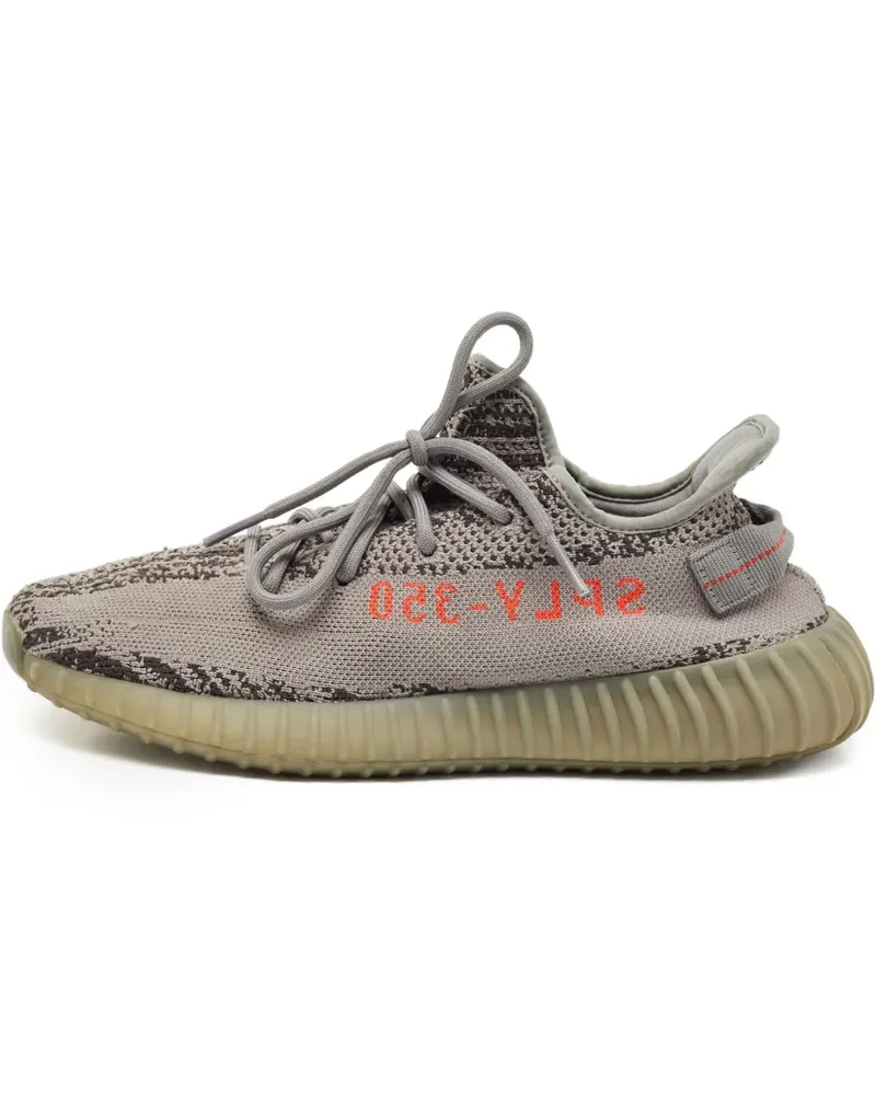 adidas Gestrickte Boost 350 V2 Sneakers - Grau Grau