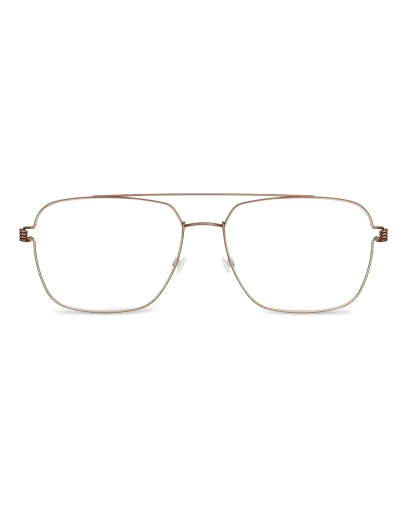 Lindberg Pilotenbrille aus Titan - Braun Braun
