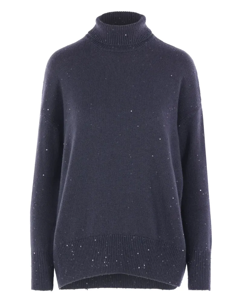 Brunello Cucinelli Pullover mit Pailletten - Blau Blau