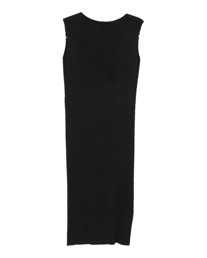Issey Miyake plissé sleeveless midi dress - Schwarz Schwarz