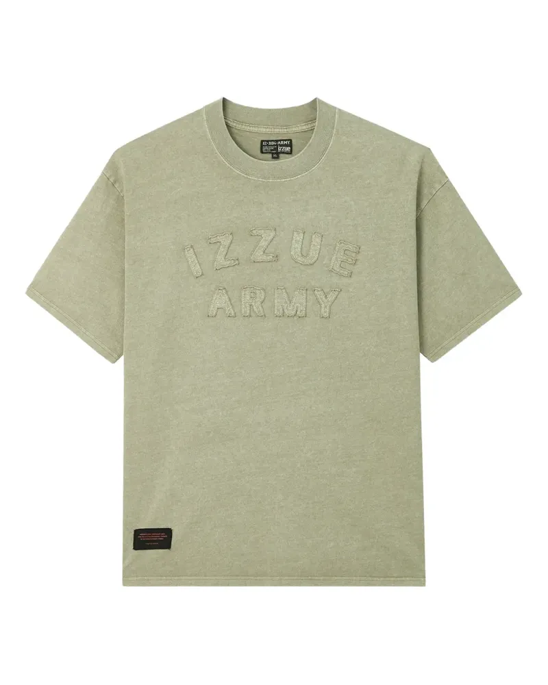 Izzue logo-appliqué T-shirt - Grün Grün
