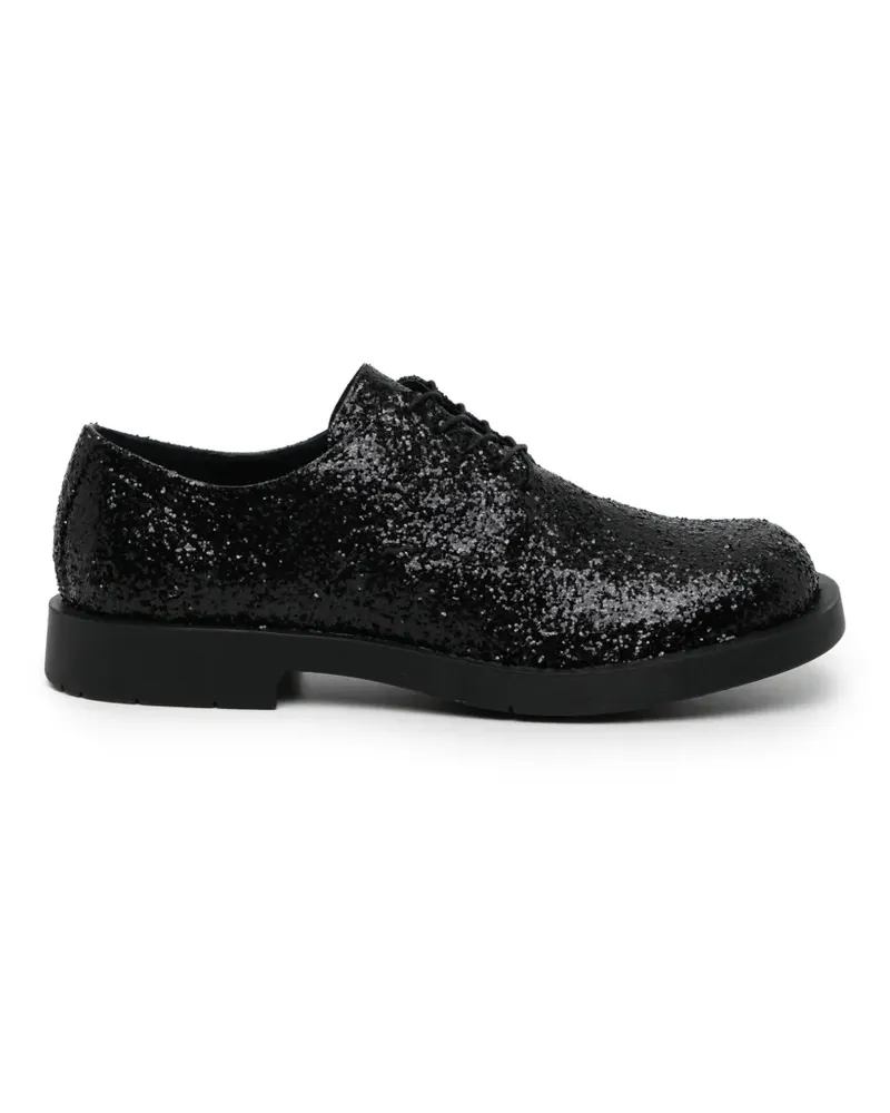 Junya Watanabe glittered derby shoes - Schwarz Schwarz