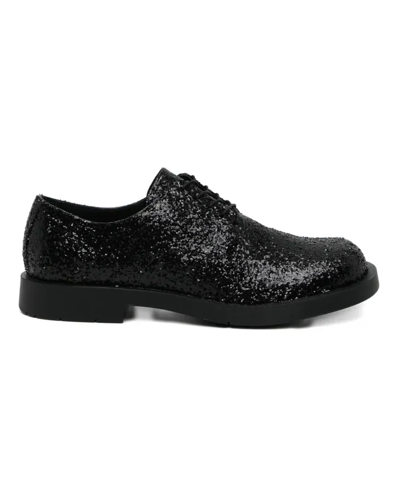 Junya Watanabe glittered derby shoes - Schwarz Schwarz
