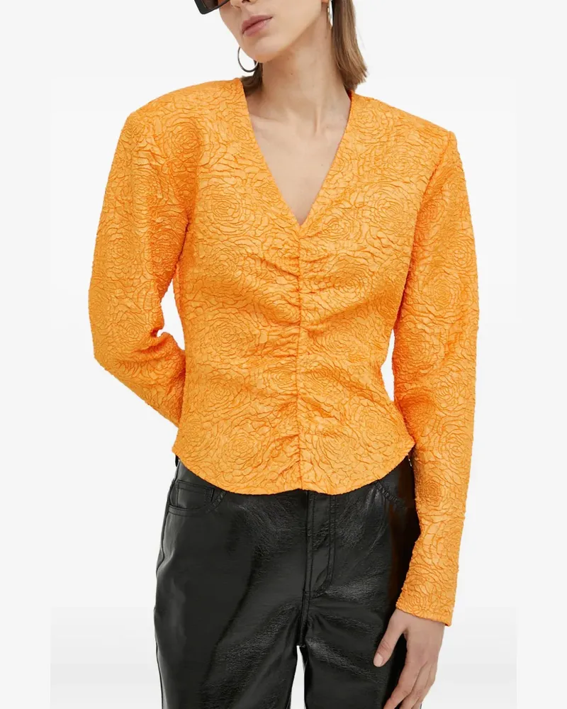 Gestuz Oberteil im Cropped-Look - Orange Orange