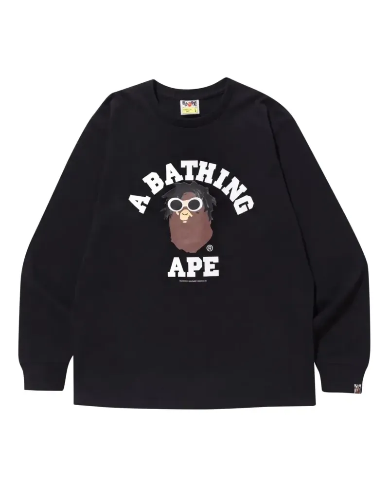 BAPE long-sleeve sweatshirt - Schwarz Schwarz