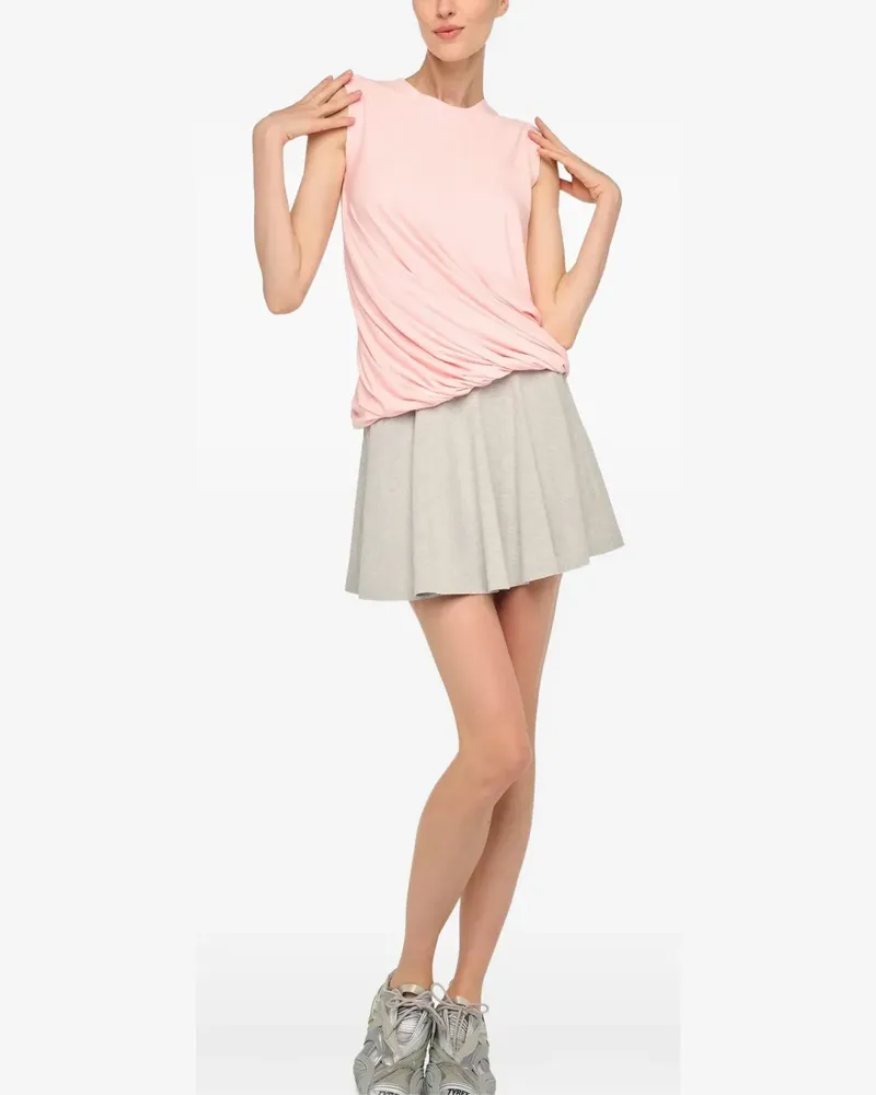 Norma Kamali twist sleeveless top - Silber Silber