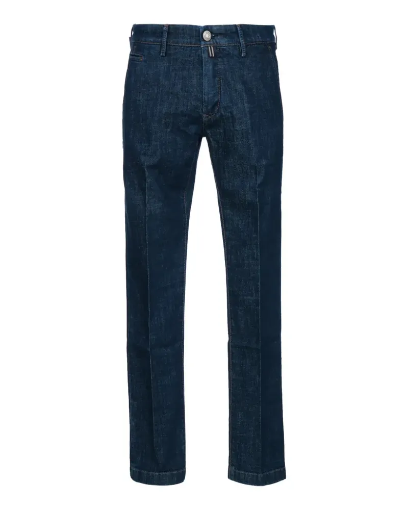 Jacob Cohën pressed-crease straight-leg jeans - Blau Blau