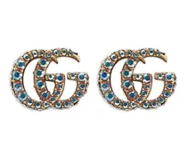 Kristallverzierte Ohrringe mit GG