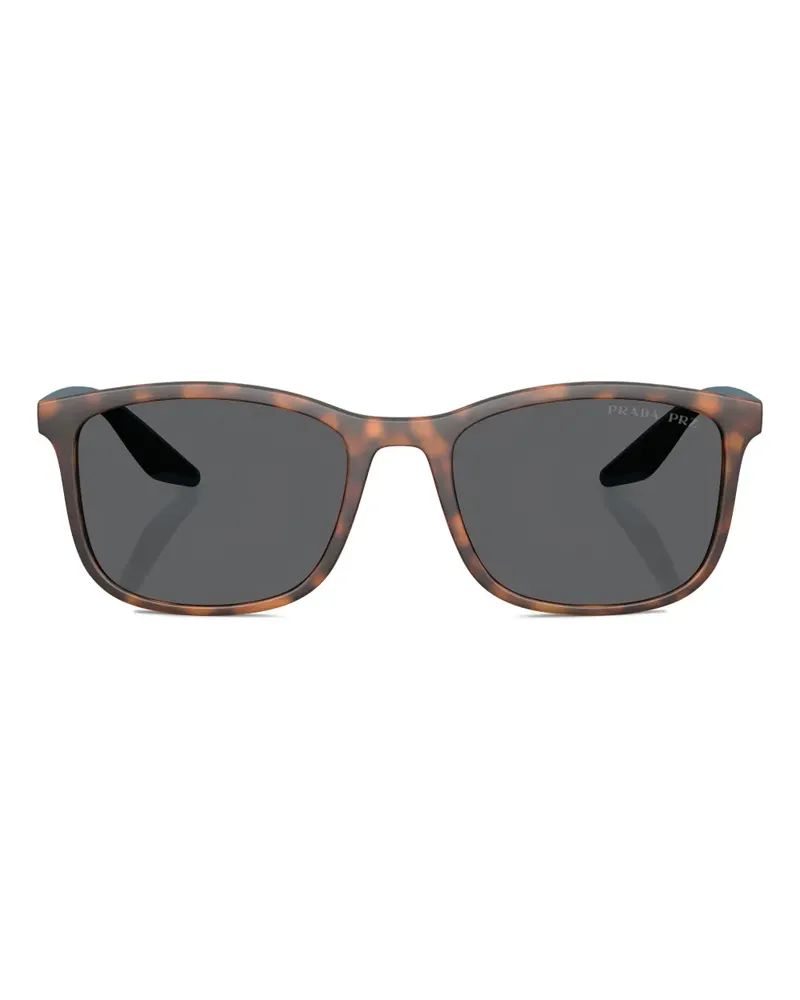 Prada Sonnenbrille mit eckigem Gestell - Blau Blau