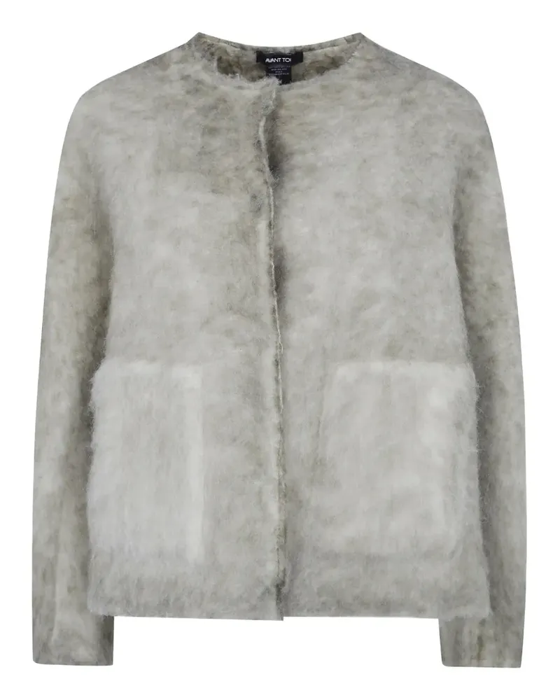 Avant Toi alpaca oversized jacket - Grau Grau