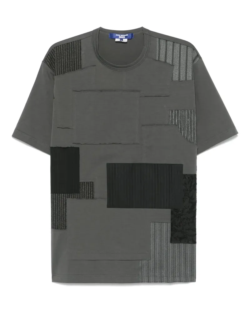 Junya Watanabe T-Shirt im Patchwork-Look - Grau Grau