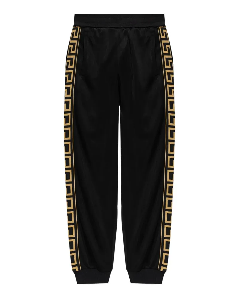 Versace meander detail track pants - Schwarz Schwarz