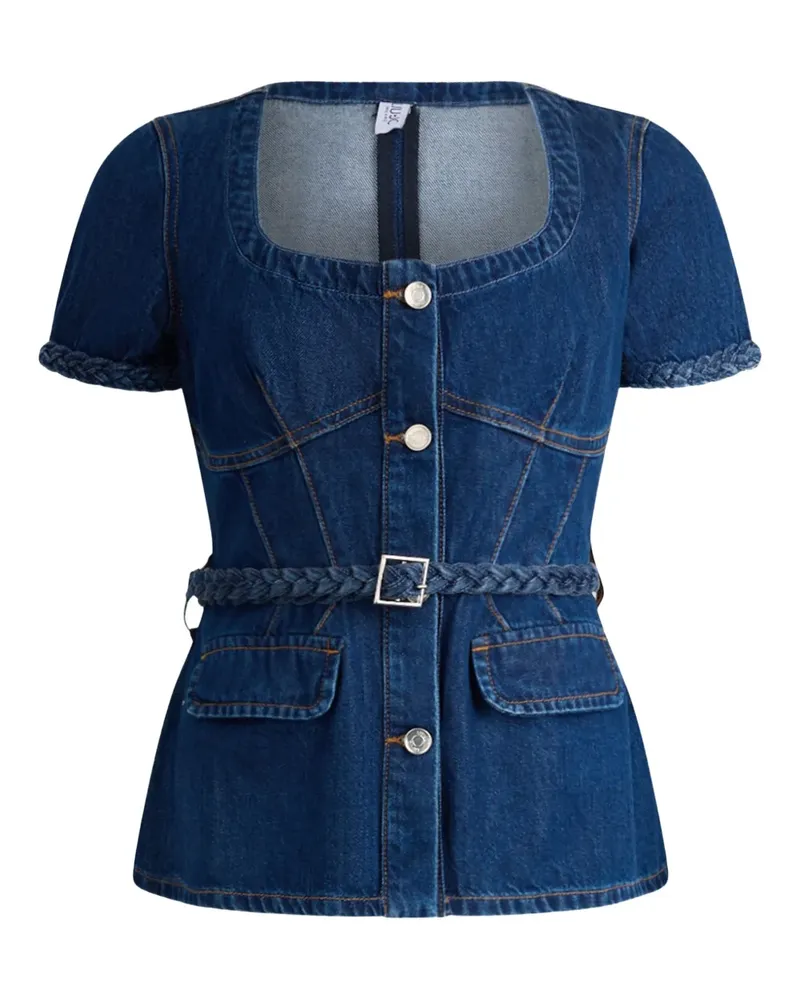 Liu Jo Schmale Jeansjacke - Blau Blau