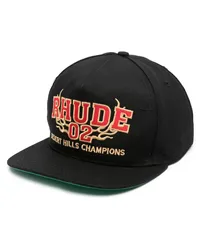 RHUDE Baseballkappe mit Logo-Stickerei Schwarz